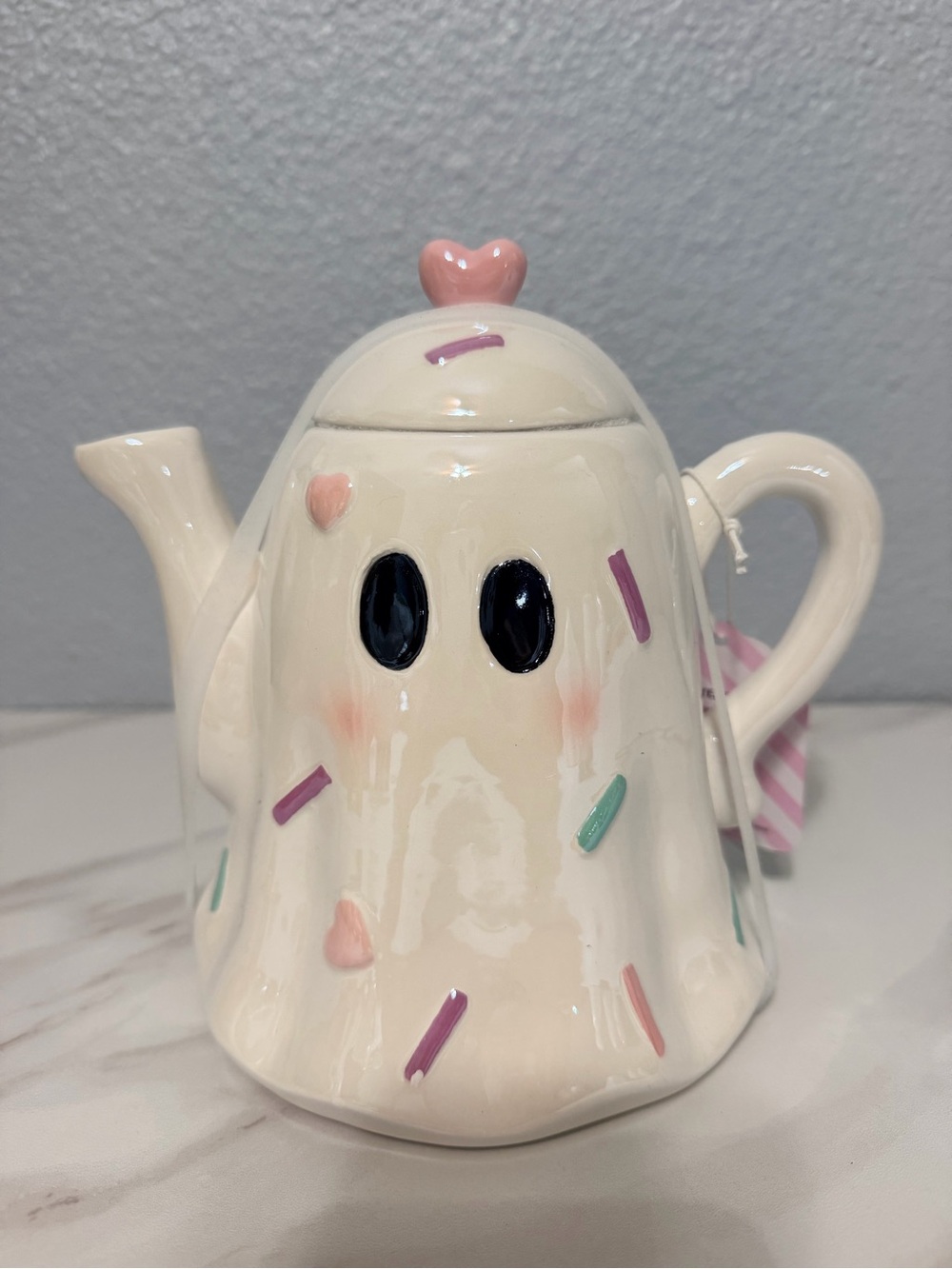 Halloween Ghost with sprinkles Tea pot